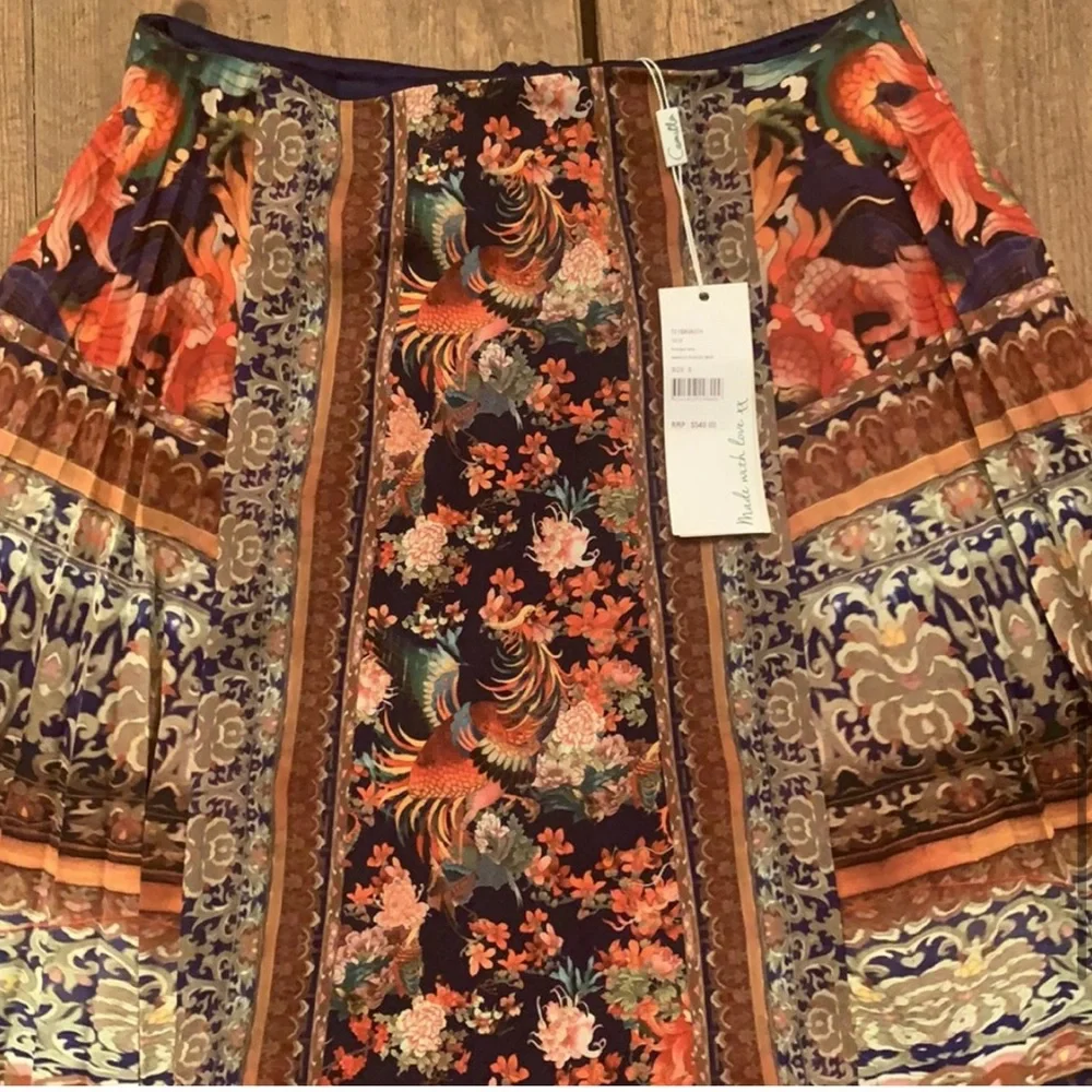 RARE Camilla Phoenix Rise Pleated Women's Skirt Small - Picture 12 of 14